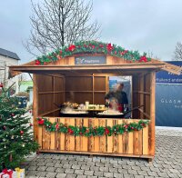 Markt- / Verkaufshütte aus Holz